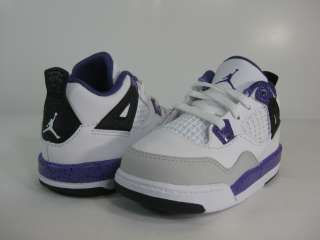 JORDAN 4 RETRO (TD) White/Ultraviolet  308500 108  TODDLERS ATHLETIC 