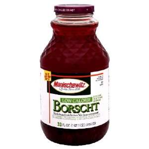 Manischewitz, Borscht Low Cal, 33 Ounce (12 Pack)  Grocery 