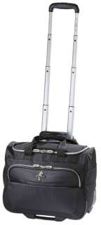 Atlantic Compass 2 Carry On Rolling Wheeled 16 Tote Bag Luggage Black 
