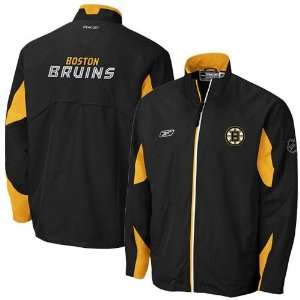  Reebok Boston Bruins Black Astrodynamic Full Zip Jacket 