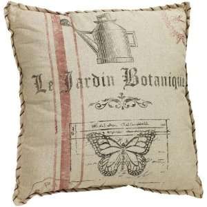  Botanique Jardin Pillow   24square, Ivory