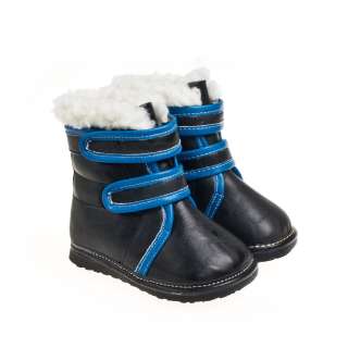 Baby toddler children kids black leather boots shoes for boys size 6 
