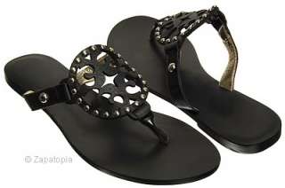 Womens fashion metal studs flip flops thong sandals,FT  