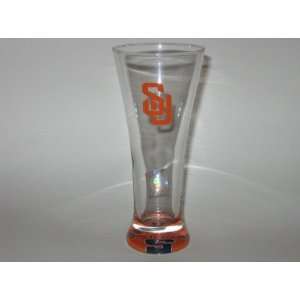   12 oz. Flared Logo Bottoms Up PILSNER BEER GLASS: Sports & Outdoors