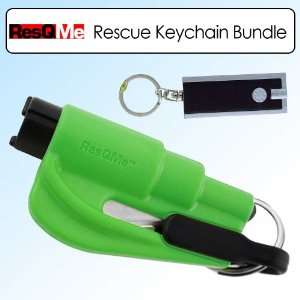 ResQMe NOV RQM GRN Rescue Keychain Life Saver Tool Green Bundle With 