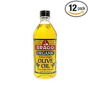 Bragg Organic Extra Virgin Olive Oil 16 oz. (Pack of 12):  
