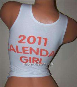 HOOTERS TANK 100% AUTHENTIC TANK WORN BY A REAL HOOTERS CALENDER GIRL 