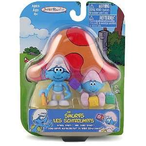   : The Smurfs   Figure Set [Brainy Smurf and Baby Smurf]: Toys & Games