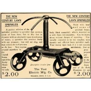  1905 Ad Yost Electric Manufacturing Co. Lawn Sprinkler 