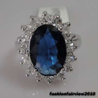 Swarovski Crystals Princess Queen Wedding Ring BLR074  