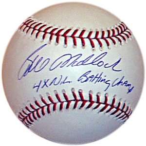 Bill Madlock Signed Rawlings Official MLB Baseball w/4x NL Batting 