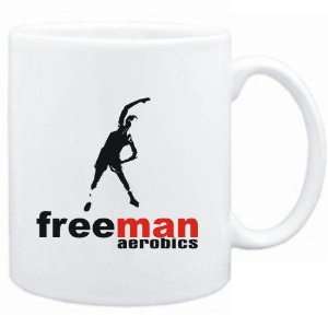    Mug White  FREE MAN  Aerobics  Sports: Sports & Outdoors