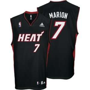  Shawn Marion Jersey: adidas Black Replica #7 Miami Heat 
