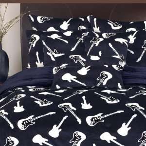   Ltd Guitars Comforter and Sham Set by Marlo LorenzTwin