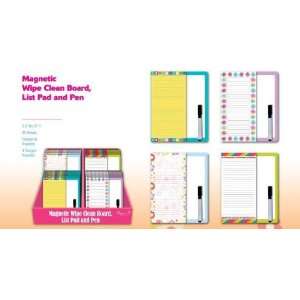  Magnetic Wipe Clean Board, List Pad And Pen: Electronics