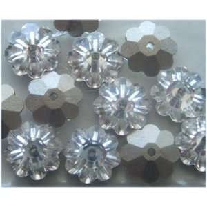  Swarovski 3700 Flower Margarita Bead Foiled CRYSTAL 6mm 