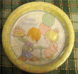   Moments Party PLATE CAKE Birthday Supplies Kids x8 Favors Decoration