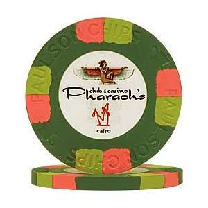  Set of 10 Green Pharaohs Club & Casino PaulsonT Top Hat 