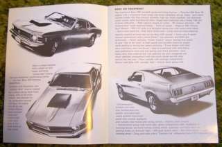 1970 Ford Mustang Boss 429 Sales Brochure Folder 70  