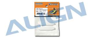   plastic tail blade x 2 shape symmetrical wing length 40mm width 1 5mm