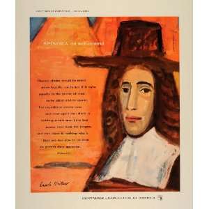  1952 CCA Art Laszlo Meitner Spinoza Self Control Print 