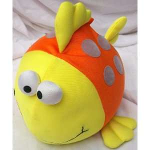   10 Plush Squeeze Marsh a mellows Orange Fish Doll Toy Toys & Games