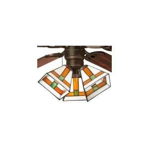    52 Mission 3 Light Tiffany Bronze Ceiling Fan: Home Improvement