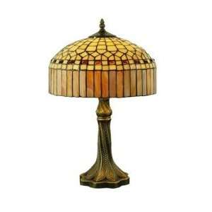  Tiffany style Jewel Bronze Finish Table Lamp: Home 