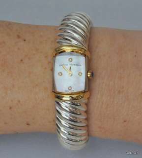 New $1800 DAVID YURMAN MOP Waverly Womens Silver & Gold Watch on SALE 