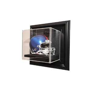  New England Patriots Mini Helmet Wall Mount Display Case with Black 