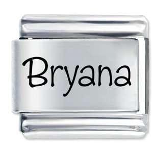  Name Bryana Gift Laser Italian Charm: Pugster: Jewelry