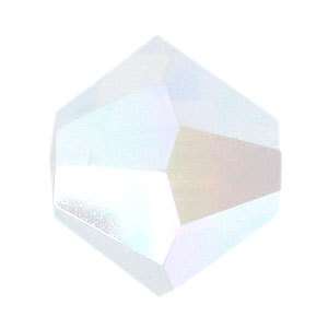 Swarovski Crystal #5328 4mm  White Opal AB2x 50  