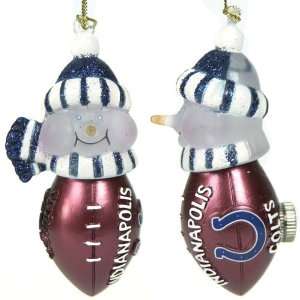  Pack 4 NFL Indianapolis Colts LED Lighted Football Snowmen 