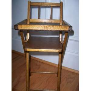  Wood Vintage Doll High Chair 20 Inch Toys & Games