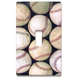  Group of Baseballs Decorative Light Switch Cover