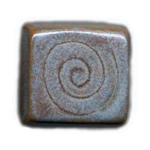  Knob   307 63, Square, Swirls, Swirled