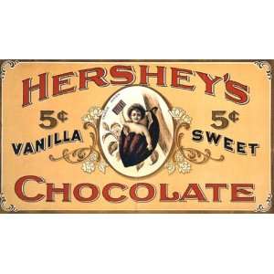   HERSHEY VANILLA SWEET CHILD VINTAGE POSTER REPRO