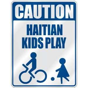   :  CAUTION HAITIAN KIDS PLAY  PARKING SIGN HAITI: Home Improvement