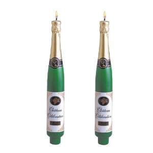  Champagne Bottle Taper Candles (2 pc) Health & Personal 