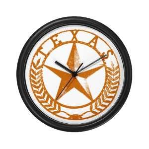 Texas Star Wall Clock: Home & Kitchen