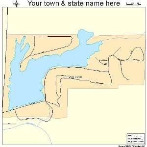  Street & Road Map of Lake Annette, Missouri MO   Printed 