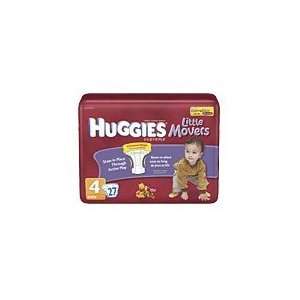  Huggies Supreme Little Movers Diapers, Size 4, 27 Count 