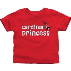 Ball State Cardinals Toddler Princess T Shirt   Red 