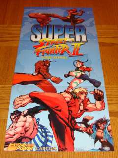 Super Street Fighter II Turbo Poster Only Super NES  
