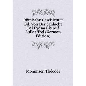   Sullas Tod (German Edition) (9785877200487): Theodor Mommsen: Books