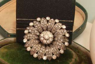 Original Victorian 9ct rose gold 3.50ct round cut Diamond Antique 