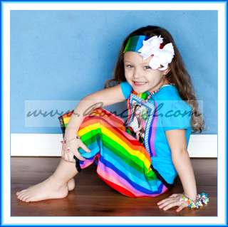 BOOAK Fabric Rainbow Birthday Clown Bright Color Stripe Cotton Quilt 