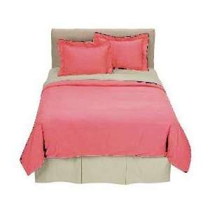 Rio Home Bedding Easy Care Microfiber Duvet Cover Set  Queen  Pink 