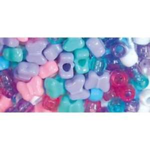 Bead Mix Butterfly Pink,turquoise, Purple, White [Office 
