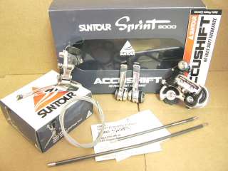 New Old Stock Suntour Sprint 9000 Shifter/Derailleur SetRetail 